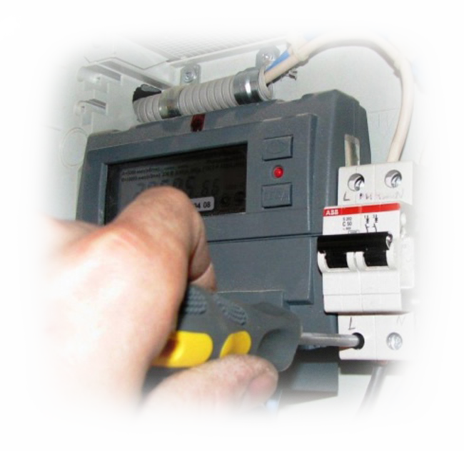 Монтаж электрического счетчика