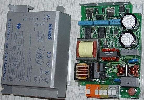 Электронный пускорегулирующий аппарат (ЭПРА)