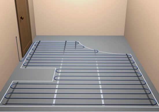 Монтаж электрического тёплого пола