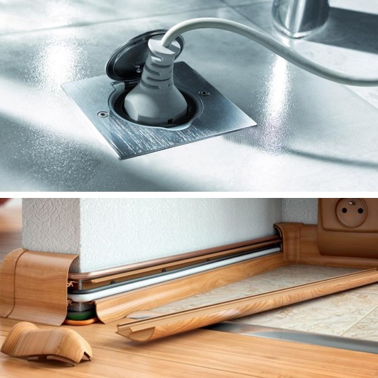 Напольные лючки и каналы-плинтуса