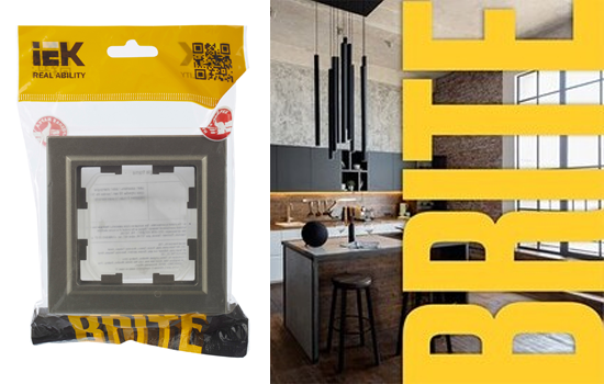 Пластиковые рамки IEK серия BRITE