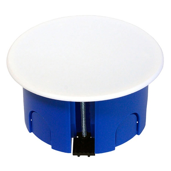 Коробка распаячная Промрукав d 78 глубина 44 мм скрытой установки для гипсокартона [уп. 132шт]