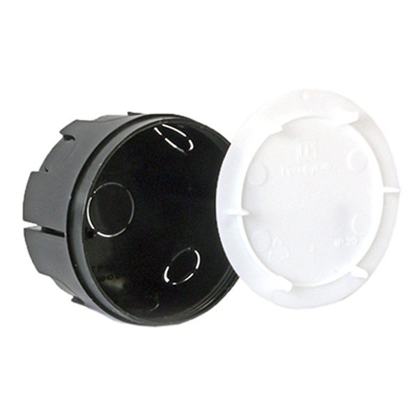 Коробка распаячная Промрукав d 70 глубиной 40 мм скрытой установки по бетону [уп. 192шт]