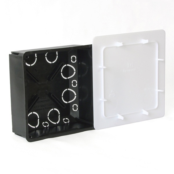 Коробка распаячная Промрукав 100х100х45 мм скрытой установки по бетону [уп. 60шт]