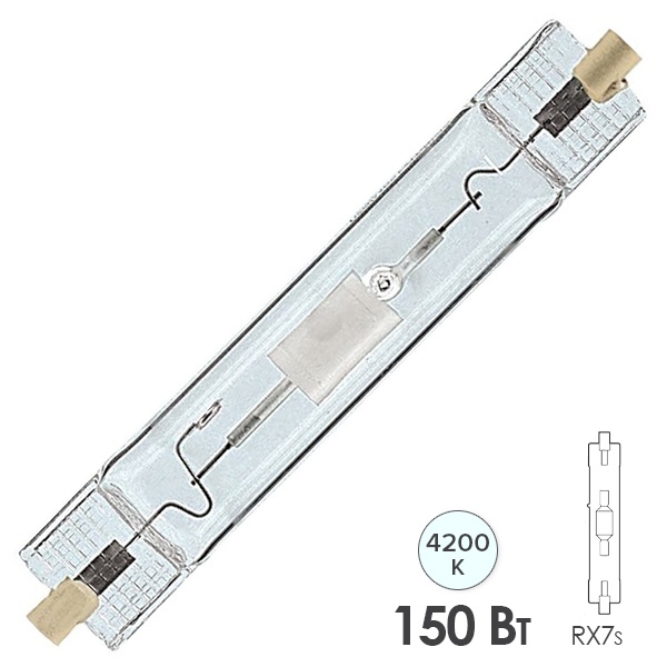 Лампа металлогалогенная Philips CDM-TD 150W/942 RX7s-24 (МГЛ)