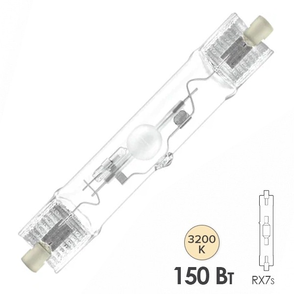 Лампа металлогалогенная Osram HCI-TS 150W/830 WDL RX7s-24 (МГЛ)