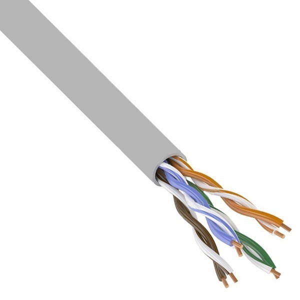 Кабель витая пара PROconnect неэкранированный UTP 4PR 24AWG cat 5e CU серый [305м] (провод для интернета)