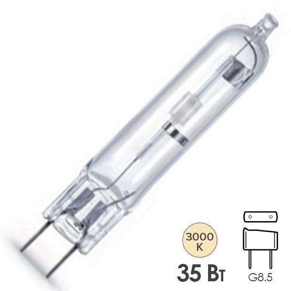 Лампа металлогалогенная GE CMH-TC 35W/830 3000K G8.5 (МГЛ)