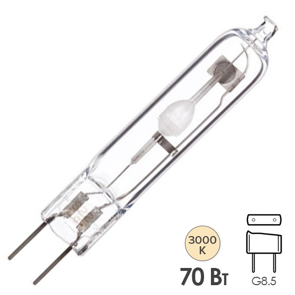 Лампа металлогалогенная GE CMH-TC 70W/830 3000K G8.5 (МГЛ)