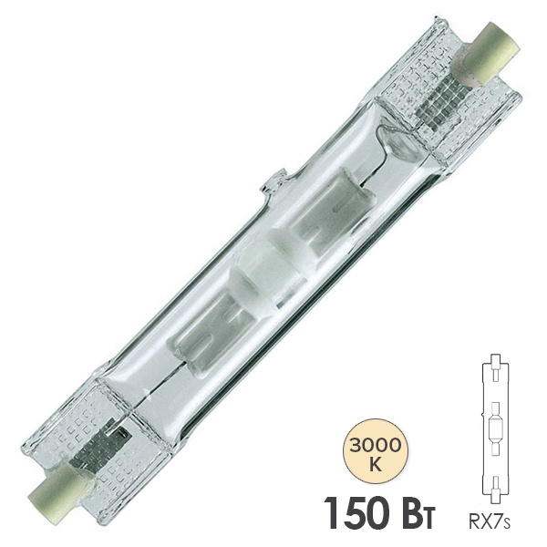 Лампа металлогалогенная Philips MHN-TD Pro 150W/730 RX7s-24 (МГЛ)