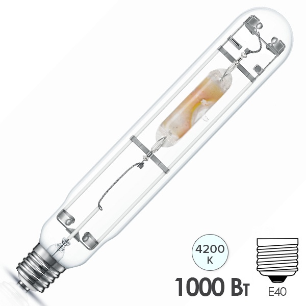 Лампа металлогалогенная Philips HPI-T Pro 1000W/543 220V 8,25A E40 85000lm 4200K p20 d66x382mm (МГЛ)