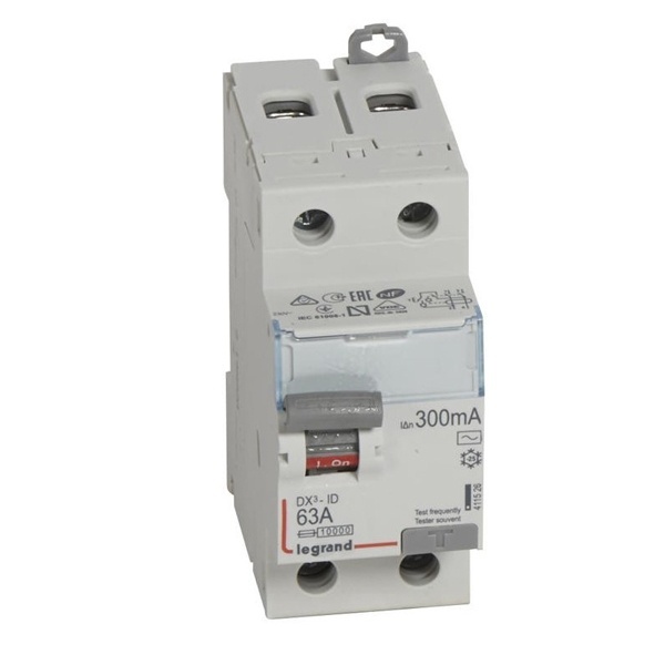 УЗО Legrand DX3 ВДТ 2П 63А 300мА тип AC (ВДТ)