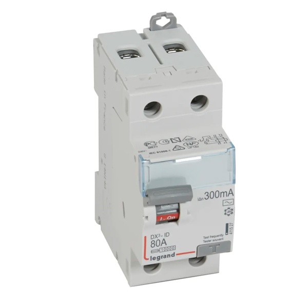 УЗО Legrand DX3 ВДТ 2П 80А 300мА тип AC (ВДТ)
