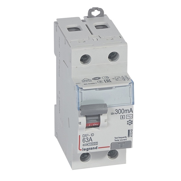 УЗО Legrand DX3 ВДТ 2П 63А 300мА тип AC-S селективное (ВДТ)