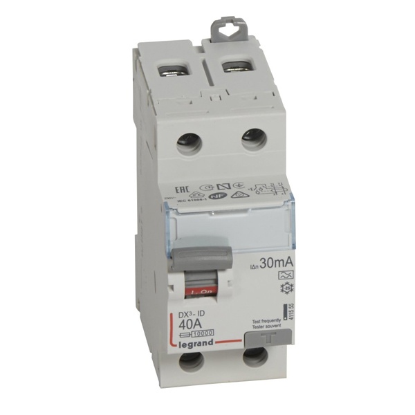 УЗО Legrand DX3 ВДТ 2П 40А 30мА тип A (ВДТ)