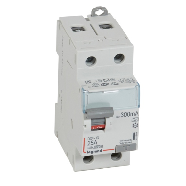 УЗО Legrand DX3 ВДТ 2П 25А 300мА тип A (ВДТ)