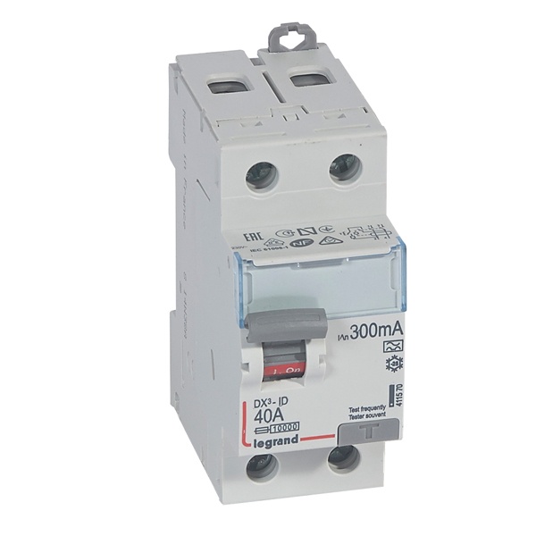 УЗО Legrand DX3 ВДТ 2П 40А 300мА тип A (ВДТ)