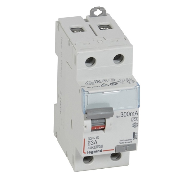 УЗО Legrand DX3 ВДТ 2П 63А 300мА тип A (ВДТ)