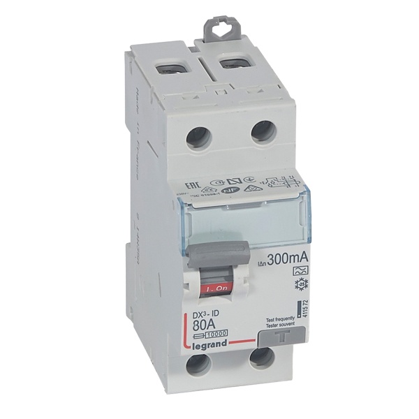 УЗО Legrand DX3 ВДТ 2П 80А 300мА тип A (ВДТ)