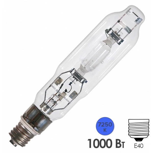 Лампа металлогалогенная Osram HQI-T 1000W/D 230V 8,6A E40 85000lm 7250K p30 d76x345mm (МГЛ)