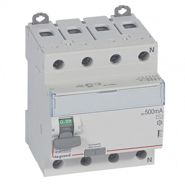 УЗО Legrand DX3 ВДТ 4П 80А 500мА тип AC (ВДТ)