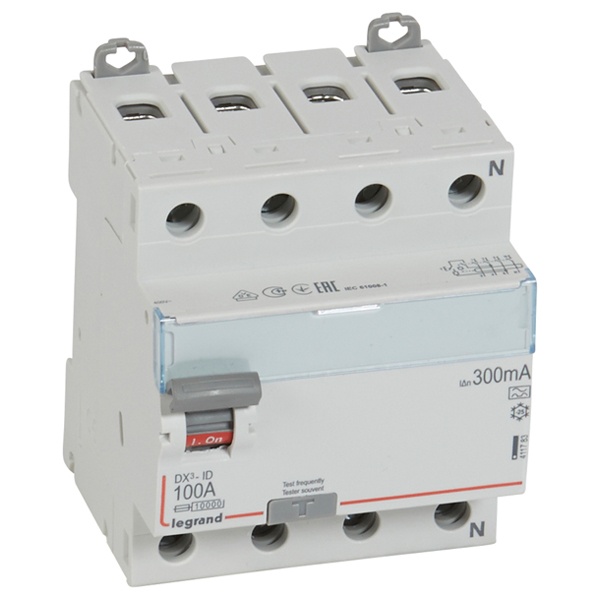 УЗО Legrand DX3 ВДТ 4П 100А 300мА тип A (ВДТ)