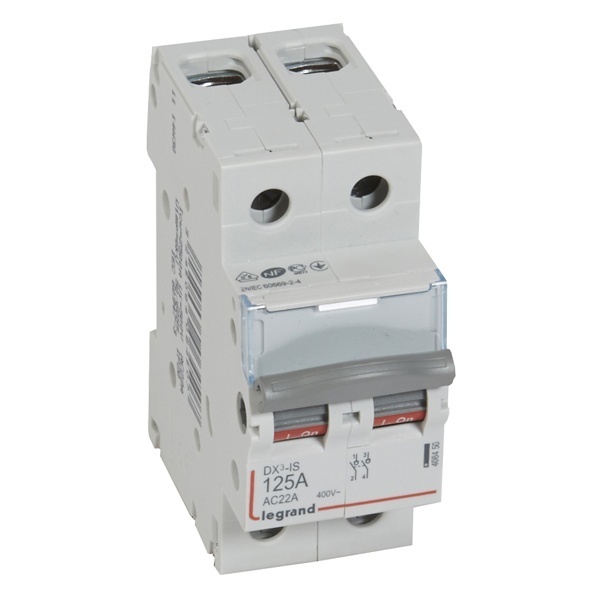 Выключатель-разъединитель Legrand DX3-IS 2П 125A 500B однофазный