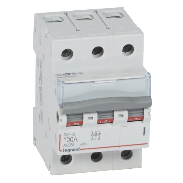Выключатель-разъединитель Legrand DX3-IS 3П 100A 400B трехфазный