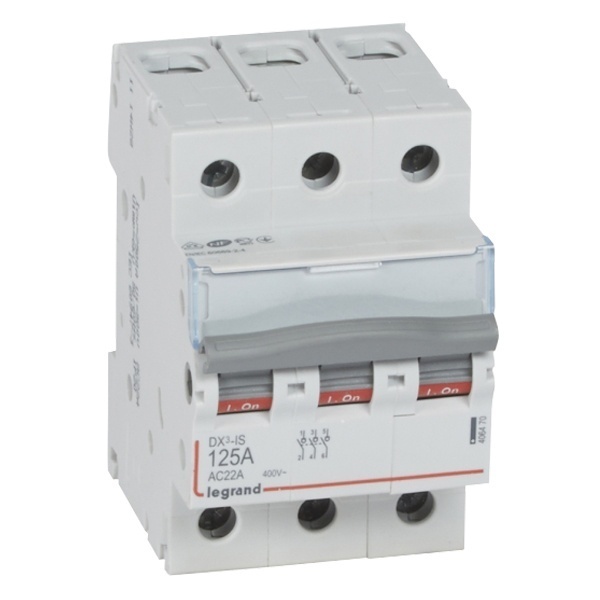 Выключатель-разъединитель Legrand DX3-IS 3П 125A 400B трехфазный