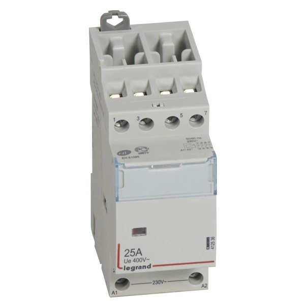 Контактор модульный Legrand CX3 230V 4 полюса 4НЗ 25А без ручного управления 2 модуля