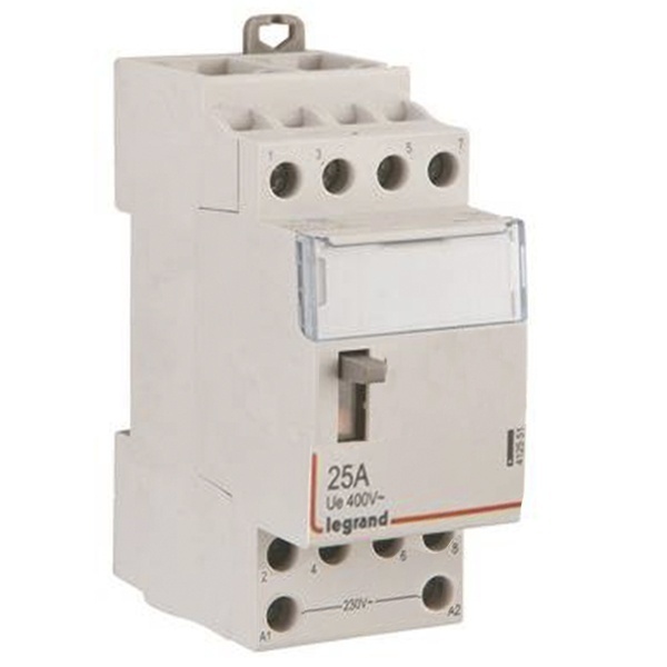 Контактор модульный Legrand CX3 230V 4 полюса 4НО 25А с ручным управлением 2 модуля