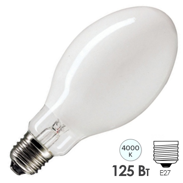 Лампа ртутная газоразрядная Osram HQL 125W E27 высокого давления (ДРЛ)