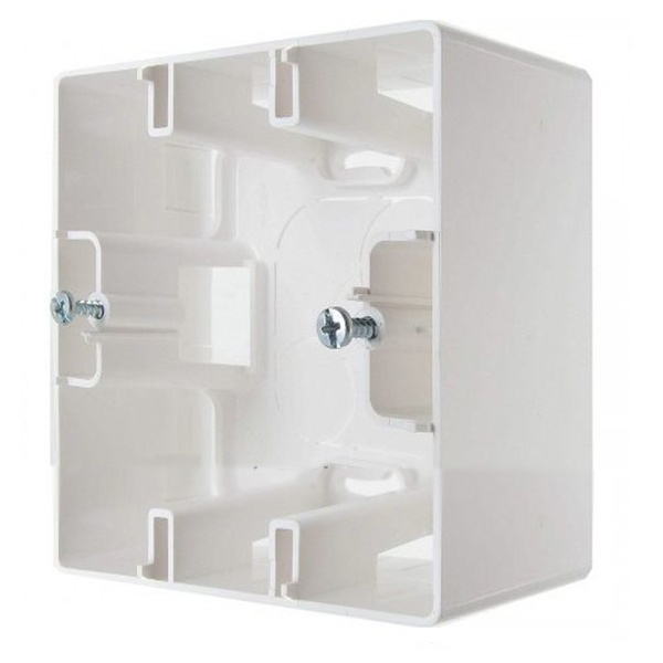 Коробка Legrand Etika 1 пост для накладного монтажа, белый