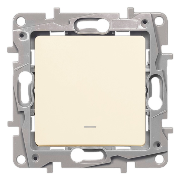 Переключатель с подсветкой Legrand Etika Plus слоновая кость (бежевый)