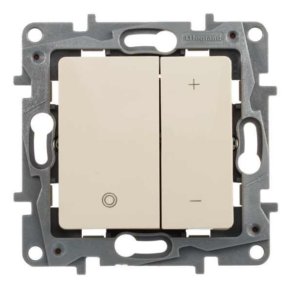 Светорегулятор нажимной Legrand Etika 400W, слоновая кость (бежевый)