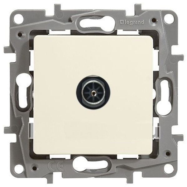 Розетка телевизионная Legrand Etika TV оконечная 15дБ, 5-862мГц, слоновая кость (бежевый)