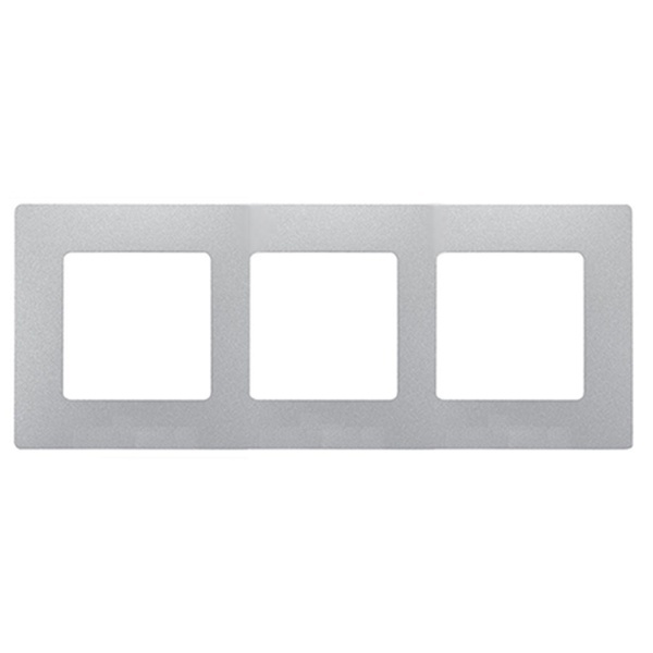 Рамка Legrand Etika 3 поста, алюминий