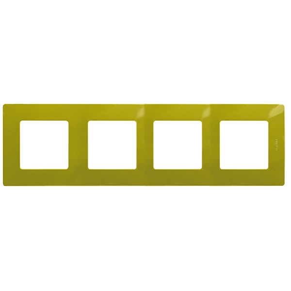Рамка Legrand Etika 4 поста зеленый папоротник