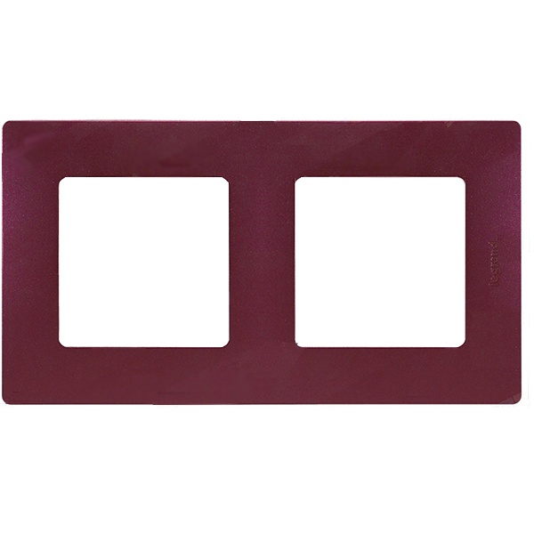 Рамка Legrand Etika 2 поста сливовый