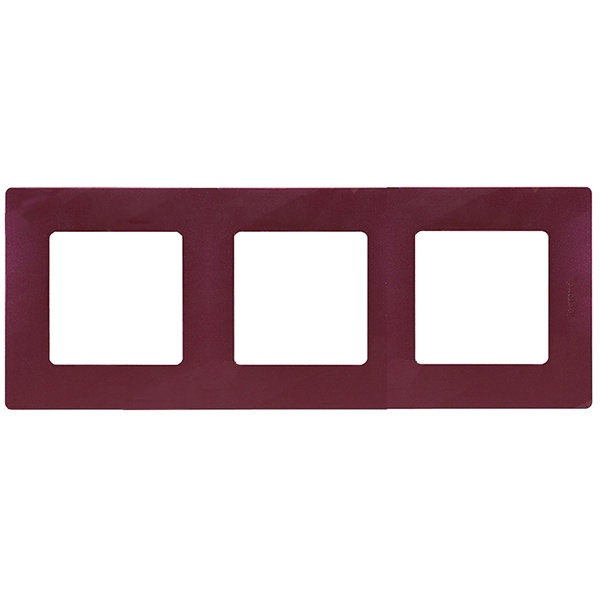 Рамка Legrand Etika 3 поста сливовый