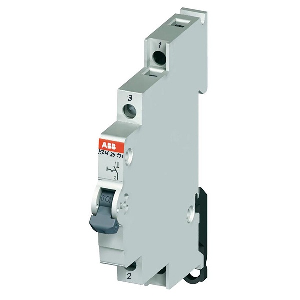 Модульный переключатель ABB E214-25-101 один переключающий контакт 25A (I-0-II) 0,5 модуля