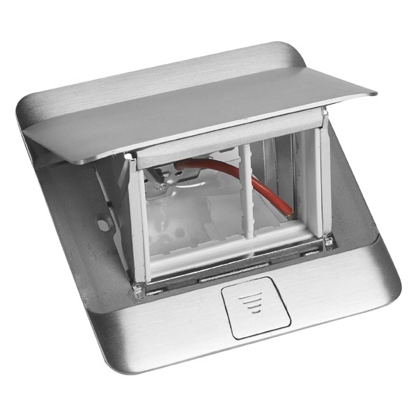 Лючок Legrand 3 модуля алюминий