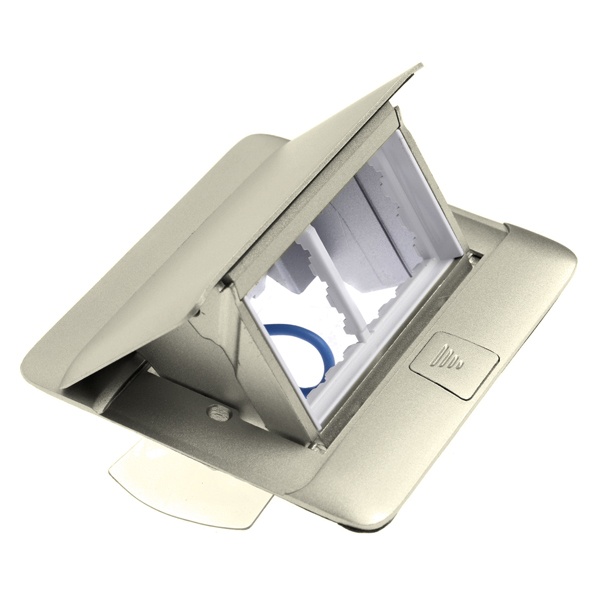 Лючок Legrand 4 модуля нержавеющая сталь