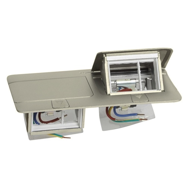 Лючок Legrand 6 (2х3) модулей нержавеющая сталь