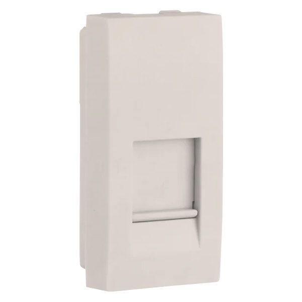 Накладка для розеток Экопласт RJ-12 и RJ-45 LK45, 45х22,5мм бежевая