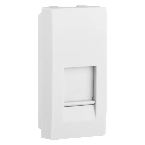 Накладка для розеток Экопласт RJ-12 и RJ-45 LK45, 45х22,5мм белая