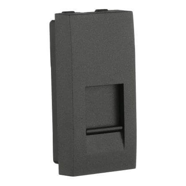 Накладка для розеток Экопласт RJ-12 и RJ-45 LK45, 45х22,5мм черный бархат