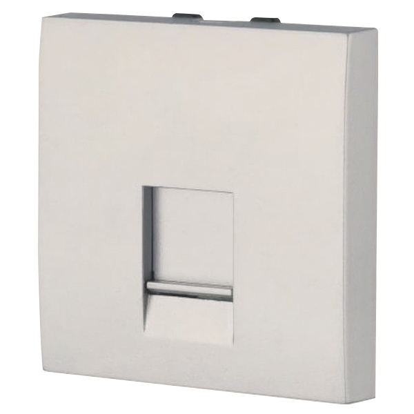 Накладка для розеток Экопласт RJ-12 и RJ-45 LK45, 45х45мм бежевая