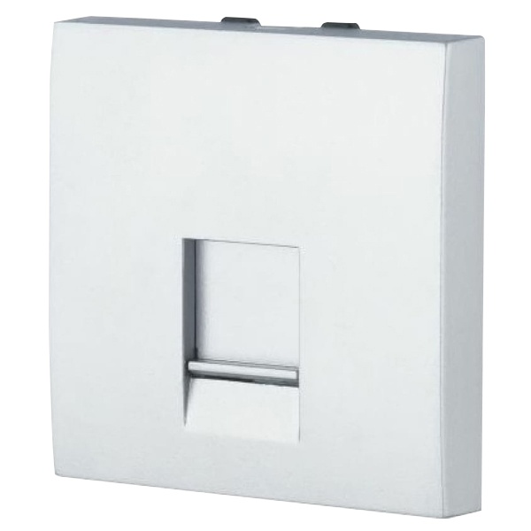 Накладка для розеток Экопласт RJ-12 и RJ-45 LK45, 45х45мм белая
