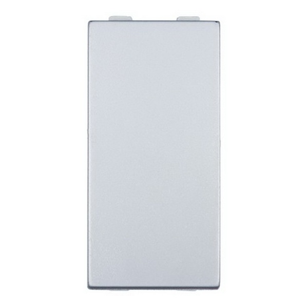 Заглушка Экопласт 45х22,5мм LK45 серебристый металлик